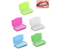 KGDUYC 5 Piezas Cera para Brackets, Cera Dental, Cera para Ortodoncia, Cera para Aliviar el Dolor Irritante de los Brackets, 5 Sabores