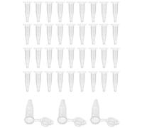 KGDUYC 50 Piezas Tubos de Centrífuga, Tubos Vacíos para Muestras, Tubos de Reacción, Tubos de Coca-Cola con Tapón de Bayoneta, Cápsulas Vacías, Tubos de Centrífuga de Plástico, 1.5ml