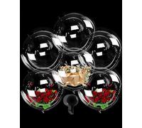 KGDUYC 6 Piezas 36 Pulgadas Globos de Burbuja Transparentes, Globos Transparentes, Globos de Bobo de Cristal Reutilizable,Globos de Bobo de Cumpleaños,para Fiestas,Bodas,Cumpleaños y Días Festivos