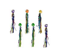 KGDUYC 6 Piezas Pelotas Saltarinas para Niños, Pelotas de Goma para Niños, Pelotas Saltarinas de 23mm, Cintas de Colores,Juguetes Mini Pelotas de Goma para Niños para Cumpleaños/Lanzar