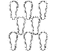 KGDUYC 8 piezas ojales M6*60mm, DIN 5299C, capacidad de carga de los ojales hasta 200kg Ojales grandes de acero galvanizado para mochilas, correas de perro, camping, viajes, senderismo