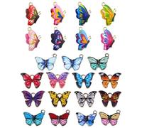 KGDUYC Dijes De Mariposas Colgante - 22 Pcs Coloridos En Forma De Mariposa Colgantes AleacióN Colgantes Mariposa Colgante De AleacióN PequeñA Colgantes Dijes Para Pulseras Para Pulsera Llavero Collar