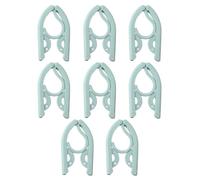 KGDUYC Percha de ropa plegable de 8 piezas, percha de plástico ajustable, percha de viaje, ahorra espacio, para casa, hotel, viajes (verde)