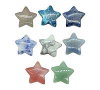 KGDUYC piedras de chakra - 8 Pcs Colgantes en Forma de de Cristal Natural Colgantes de Piedras Preciosas Hacer Pulseras de Collar,forma de corazón del grano colgante suerte collar del encanto