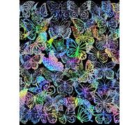 KGDUYC Scrapbooking Pegatinas - 100 Pegatinas Mariposas Decorativas Holográficas, Retro Impermeables Para Bricolaje, Computadora, Botella de Agua,Caja de Teléfono,Pared de Vidrio,Pared Decorativos