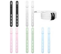 KGDUYC Sujetacables eléctricos Bridas para cables reutilizables, sujetadores de velcro, bridas para cables, hogar, oficina, sujetadores organizadores de accesorios (10 piezas)