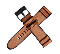 KGFCE Banda de reloj de cuero genuina para diese DZ4323 4318 1657 7413 725 Corcha de reloj 22 mm 24 mm 26 mm 28 mm Policía Brown Original Style(C-brown black,22mm)