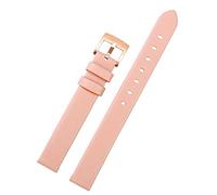 KGFCE Correa de cuero genuina para Swarovski 5158517/5158544/5158972 Watchaccesorsories Fashion Pulsera de 12 mm Watch Watch Store(Pink rose gold)