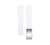KGFCE Correa de reloj de caucho fluoruro de 20 mm para COROS PACE 2 Correa de reloj inteligente de caucho fluoruro deportivo para COROS APEX 42 mm Pulsera Correa (hebilla de plata blanca, 20 mm)