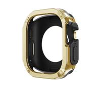 KGFCE Funda para Apple Watch Ultra Cover 49mm 40mm 41mm 44mm 45mm 42mm 38mm Carcasa anticaída iWatch Series 9 8 7 6 5 4 SE 3 2 Funda para reloj(Gold,38/40/41mm)