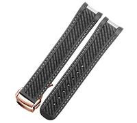 KGFCE Para Omega Seamaster 300 AT150 Aqua Terra Ultra Light 8900 Series Gel Gel Watch Band(Black Gray)