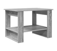 KGFHERENB Mesa de café Sonoma gris 72 x 50 x 50 cm de madera | Mesa de salón estable con práctica bandeja y cuerpo robusto para noches acogedoras en el salón.