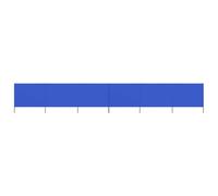 KGFHERENB Parabrisas plegable de 6 piezas, 800 x 160 cm, color azul celeste, protección visual móvil y paravientos de tela no tejida y postes de madera para camping, playa y jardín