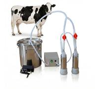 Kgfvesdc OrdeñAdora De Ganado,Equipo De OrdeñO Para PequeñAs Granjas,Con Tubo De Silicona FuncióN De Parada AutomáTica Con BateríA Recargable De 5200 Mah (9 L,Para Ganado Vacuno)