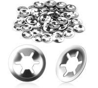 KGGZKG 50 arandelas de seguridad, arandelas de sujeción, arandelas M10 x 20 mm, anillo de seguridad, juego de anillos de seguridad, arandela de seguridad, acero inoxidable, cierre rápido, plateado