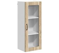KGHFDVB Armario de 40 x 31 x 100 cm con 1 puerta con 2 estantes de madera | Material de madera, con 2 estantes y 1 puerta, para cocina y lavavajillas, máx. Roble Sonoma 60 kg