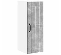 KGHFDVB Armario de pared gris hormigón 30 x 31 x 80 cm de madera | Material de madera, elegante aspecto moderno, para cocinas de interior, diseño funcional simple, 30 x 31 x 80 cm
