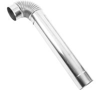 KGLHJDY Acero Inoxidable conducto de Chimenea Tubo Set 2pcs (50cm Recto + 50cm Codo 10cm diámetro) para Estufa de leña ventilación Cook Estufa Chimenea Reemplazo Parts