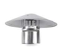 KGLHJDY Acero Inoxidable sombrerete de Chimenea, Anti-revoco Pájaro Guard Superior, Adecuado para Todo Combustible Tipos, Lluvia y Nieve Cubierta Pot, conducto Protector,125mm