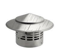 KGLHJDY Acero Inoxidable sombrerete de Chimenea para Exterior Walls Fresh Aire Ventilación Techo Tubo Ultra-Light Lluvia Cubierta 75mm/110mm/160mm/200mm - & Weather Resistente