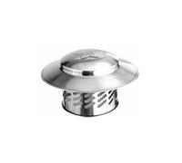 KGLHJDY Acero Inoxidable sombrerete de Chimenea para Techo Ventilación, Instalación fácil Resistente un la Intemperie Lluvia Nieve residuos protección Hood para Estufa Tubo (81mm/3.19in)