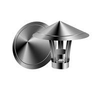 KGLHJDY Acero Inoxidable sombrerete de chimeneajustable sombrerete de Chimenea Redondo Techo Lluvia para Todo Tipos de Chimeneas Escape Hoods 80-300mm(200mm/7.87in)
