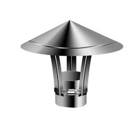 KGLHJDY Ajustable Metal Strip Ventilación Tapa - Redondo Cocina & Cafeteria ventilación Cubierta Exterior diseño para Chimenea y Techo Escape Kami n - Kegeloberseite