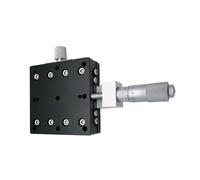 KGLHJDY Etapa de posicionamiento rotatorio motorizado, Eje X, Mesa de traslación Manual 60, Plataforma Lineal de alineación óptica, ± 6,5 mm - ± 12,5 mm (X60-L 6,5 mm)