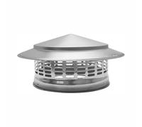 KGLHJDY sombrerete de chimeneacero Inoxidable 304 Tubo de Estufa tapantilluvia con Forma de Paraguas diseño Universal Cono Superior Techo Tapa Fácil de Instalar (200mm / 7.87in)