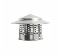 KGLHJDY sombrerete de chimeneacero Inoxidable 304 Tubo de Estufa tapantilluvia con Forma de Paraguas diseño Universal Cono Superior Techo Tapa Fácil de Instalar (110mm / 4.33in)