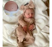 kgniess me Muñeca Reborn de 19 Pulgadas Muñecas Reborn Bebés Niñas Hechas a Mano Muñecas Bebé Realistas Cuerpo de Vinilo Suave Parece un Bebé Real, Niña Reencarnada Durmiendo