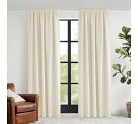KGORGE Cortinas con Ganchos Salon Cortinas Opacas 2 Piezas Cortinas Aislantes Termicas Cortinas Dormitorio Matrimonio Cortina para Ventana Blackout Curtains, 140x240cm (AnchoxAlto), Beige Claro