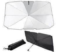 KGOWSTGBD para Toyota For Yaris 3 For Hybrid Paraguas Parasol Coche Parabrisas, Protector Solar Frontal Anti-UV y Aislamiento Térmico, 10 Varillas Reforzadas