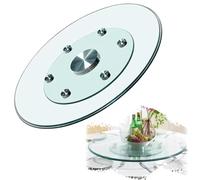 KGPGNYMYHA Bandeja Giratoria De Sobremesa De Vidrio Lazy Susan De 50 60 70 80 90 100cm Plato para Servir Redondo, Bandeja Giratoria para Mesa De Comedor(60cm-23.6in)