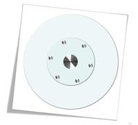 KGPGNYMYHA Bandeja Giratoria De Vidrio De 76 Cm para Mesa De Comedor, Plato Giratorio Lazy Susan Resistente, Bandeja Giratoria Transparente De 360 Grados.(50cm-19.6in)