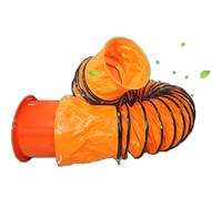 KGPGNYMYHA Manguera Flexible De PVC 5m 300mm Para Conductos De Aire Plegable Tubo De Expansión Con Cuerda Ajustable Para Ventilador De Escape Soplador(Orange-300cm/10ft,150mm-6")