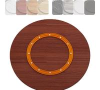 KGPGNYMYHA Plato Giratorio De Madera Lazy Susan para Mesas De Comedor Rectangulares, Cuadradas Y Redondas De 70Cm 75Cm 80Cm para Cocinas, Restaurantes Y Fiestas(Dark Brown,90cm-35.4in)