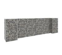 KGPWRCVD Gaviones - Macetero (alambre de acero, 260 x 40 x 80 cm) | Inoxidable, resistente a la intemperie, conexiones soldadas, se puede utilizar como malla de malla, para flores y bancales