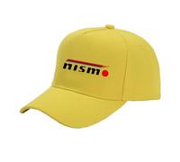 KGQSHFVF Gorra Snapback con Orificio para Coleta Hombre Y Mujer De N.i.s.m.o Sport Trucker Hat Plaintone Print Baseball Cap Fácil Limpiar Dad Hats Cómoda Alto-HuangSe||One_Size