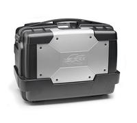 KGR46 - Kappa Maleta MONOKEY® GARDA 46 Lts negra y sobretapa color aluminio