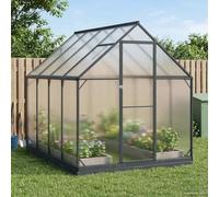 KGTKGTYER Invernadero para jardín, diseño de túnel, color antracita | De aluminio y acero galvanizado, material robusto, altura de montaje ajustable