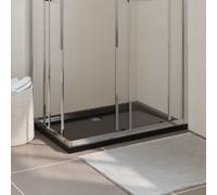 KGTKGTYER Plato de ducha rectangular de plástico ABS, 70 x 100 cm | Fibra de vidrio reforzada, bajo umbral, resistente a los arañazos y repele la suciedad