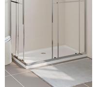 KGTKGTYER Plato de ducha rectangular de plástico ABS, 70 x 120 cm | Fibra de vidrio reforzada, entrada plana, resistente a los arañazos y repele la suciedad