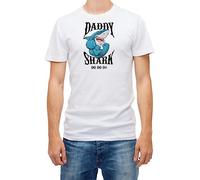 KGVVCS Daddy Shark Muscle Gym Strongman Short Sleeve White Men's T Tshirts Camisetas y Tops(XX-Large)