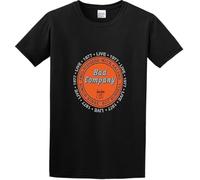 KGVVCS DAILI Funny Baseball Cap Bad Company Men Cotton T-Tshirts Camisetas y Tops Black(Medium)