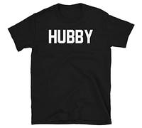 KGVVCS Hubby Husband Just Married Couple Newlyweds Short-Unisex T-Tshirts Camisetas y Tops(Large)