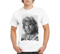 KGVVCS HUGU Point Break Inspired T Tshirts Camisetas y Tops Patrick Swayze 80s Retro Men's White White(Medium)