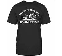 KGVVCS HUGU Tree of Forgiveness John Prine TTshirts Camisetas y Tops Black(XX-Large)