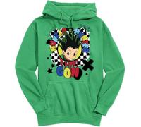 KGVVCS Hunter X Hunter Anime Gon Checkerboard Mens and Womens Pullover Hoodies(XX-Large)