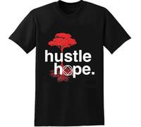 KGVVCS Hustle Hope NA Symbol Narcotics Anonymous Gifts T-Tshirts Camisetas y Tops Unisex Male Cotton Short Sleeve Men Tops T-Tshirts Camisetas y Tops Black(Small)
